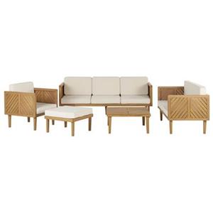 Beliani BARATTI Sofa set met tafel 65x76x179