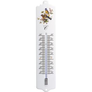 Express Buitenthermometer metaal vogelmotief 32.6 cm