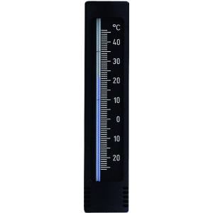 Express Buitenthermometer kunststof zwart/zilver 14.5 cm