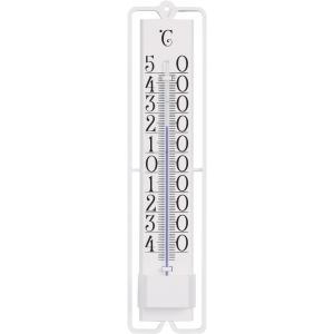 Express Buitenthermometer kunststof Novelli wit 19.5 cm