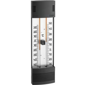 Express Buitenthermometer kunststof zwart min/max 20 cm
