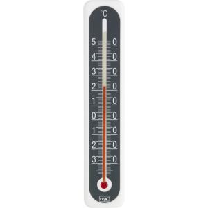 Express Buitenthermometer kunststof wit/antraciet 20 cm