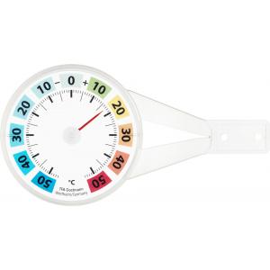 Express Venster buitenthermometer kunststof rond gekleurd 14.4 cm