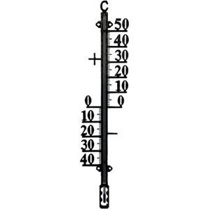 Talen Tools  Buitenthermometer etaal in/max - 38 Cm - Zwart