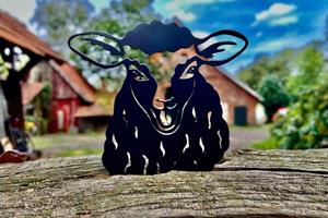 Artbizniz Kiekeboe Schaap Joschi zwart metaal
