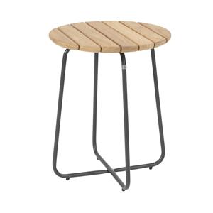 4 Seasons Outdoor Verdi bijzettafel 45 cm H55 cm rond aluminium teak