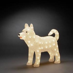 Konstsmide 6244-103 Acryl figuur Energielabel: G (A - G) Hond Warmwit LED Wit