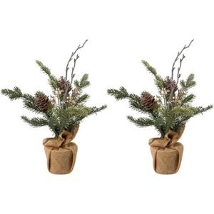 Creativ green Kunstkerstboom Kerstversiering, kunstmatige kerstboom, dennenboom (2 stuks)