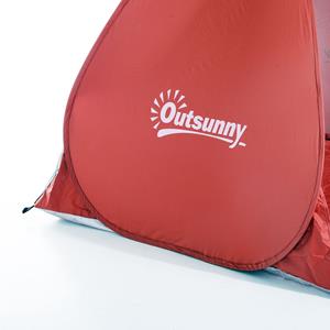 Outsunny Strandtent strandtent pop-uptent werptent campingtent automatisch 2 kleuren