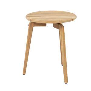 4 Seasons Outdoor Zucca bijzettafel 45 cm H55 cm rond teak