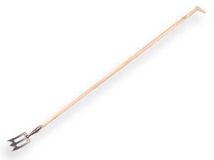 Plusjop Spork schoffel  De WIT  10 cm met essen steel 170 cm