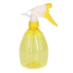 1x Gele plantenspuiten 500 ml - Tuinbenodigdheden - Waterverstuiver - Plantensproeiers/plantenspuiten - Plantenspuiten