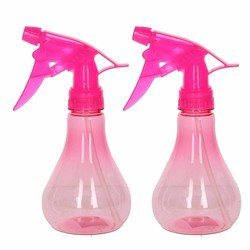 Forte Plastics 2x Waterverstuivers/spuitflessen 250 ml Roze