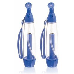2x stuks waterverstuiver Blauw