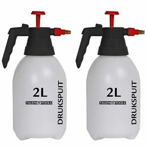 Talen Tools Set van 2x stuks plantenspuit/plantensproeier inclusief druktank 2 Liter -