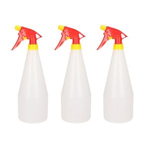 3x stuks rood/gele plantenspuiten 1 liter -