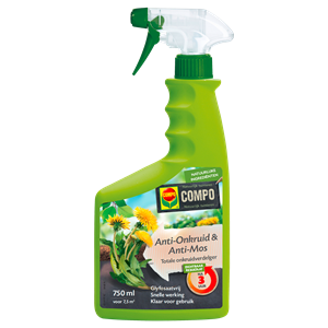 Compo Anti-Onkruid & Anti-Mos Totale Onkruidbestrijder Spray 750 ml