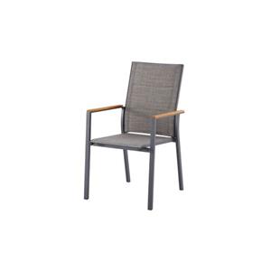 Central Park tuinstoel Banyuls alumnium/teakhout 66,5x55,5x93cm
