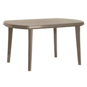 Jardin tuintafel Elise kunststof cappuccino 137x90cm