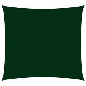 VidaXL Zonnescherm vierkant 2,5x2,5 m oxford stof donkergroen