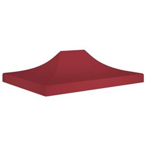 VidaXL Partytentdak 270 g/m² 4x3 m bordeauxrood