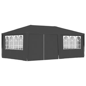 Vidaxl - Profi-Partyzelt mit Seitenwänden 4×6 m Anthrazit 90 g/m² Anthrazit