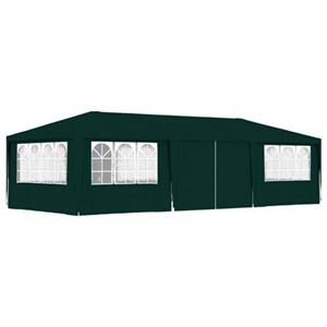 vidaxl Partytent met zijwanden professioneel 90 g/m 4x9 m groen