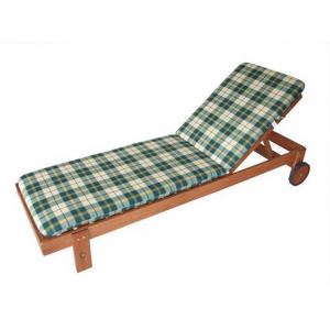 FRG Auflage Gartenliege, grün/beige kariert