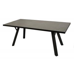 Express Aluminium tuintafel - Glas - Grijs 180 x 90 cm