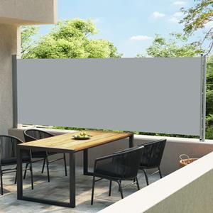 VIDAXL Ausziehbare Seitenmarkise 600x160 Cm Grau