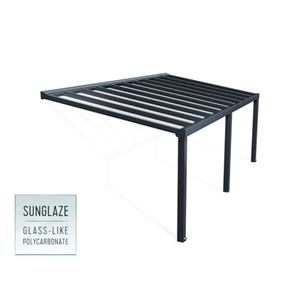 Canopia aanleunende pergola Stockholm grijs 340x370cm