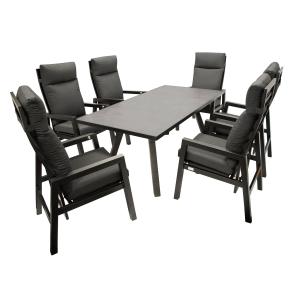 Express Aluminium tuinset - Gepoedercoat aluminium Glas - Grijs