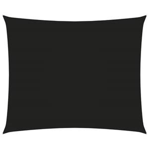 vidaxl Zonnescherm rechthoekig 2,5x3,5 m oxford stof zwart