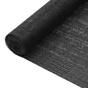 VIDAXL Zaunblende Schwarz 1,8x25 M Hdpe 75 G/m²