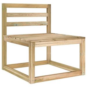 VIDAXL Garten-palettensofa Mittelstück Grün Imprägniertes Kiefernholz