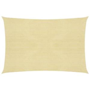 vidaXL Zonnezeil 160 g/m² 6x7 m HDPE beige