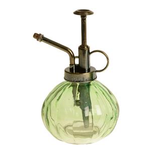Decoris Plantenspuit/vernevelaar van glas - 200 ml - lichtgroen - 9 x 10 x 15 cm -