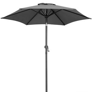 Kingsleeve Parasol Fiji Antraciet Ø200cm UV-bescherming 80+ met Zwengel