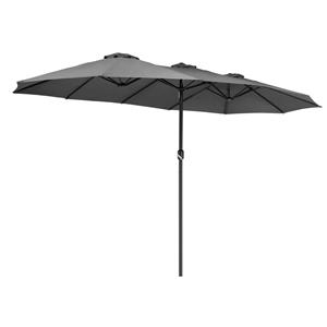 Kingsleeve Dubbele Parasol Antraciet met UV-bescherming 50+