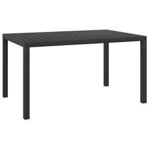 VidaXL Tuintafel 150x90x74 cm aluminium en HKC zwart