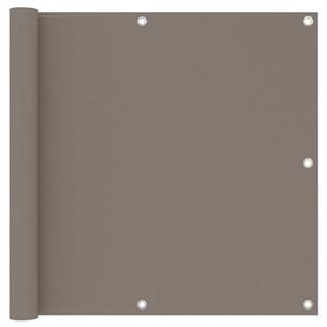 vidaXL Balkonscherm 90x500 cm oxford stof taupe