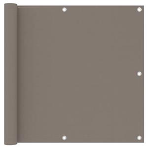vidaXL Balkonscherm 90x600 cm oxford stof taupe