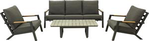 Relax Sofaset Andorra Teak Grey Matt - Royal Grey Bandung 130 cm 4-delig