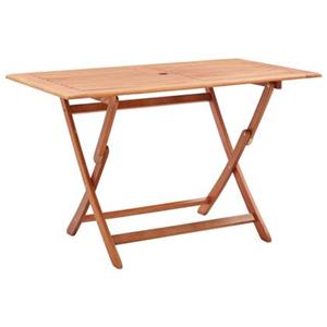 VidaXL Tuintafel inklapbaar 120x70x75 cm massief eucalyptushout