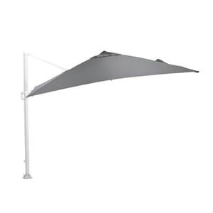 Garden Impressions Hawaii zweefparasol 300x300 - wit - donker grijs