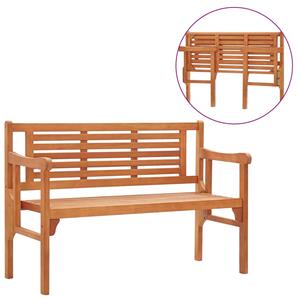 VIDAXL Gartenbank Klappbar 120 Cm Eukalyptus Massivholz