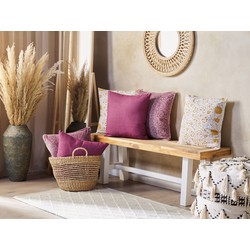 Beliani CALATHEA Set van 2 kussens Wit