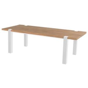 Hartman Esmee Dining Tuintafel Wit 200 Cm - Natural Teak