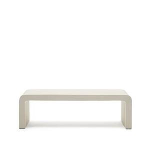 Kave Home  Aiguablava salontafel in wit cement, 135 x 65 cm