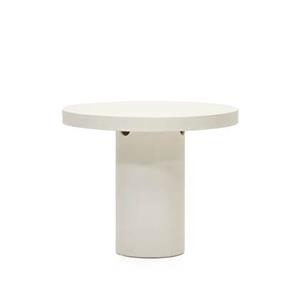 Kave Home  Aiguablava ronde tafel in wit cement, Ã 90 cm